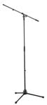 K&M 210/2 Microphone Boom Stand Black Front View